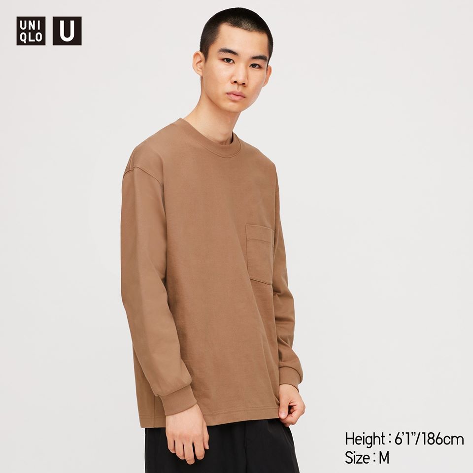Uniqlo U Crew Neck Long-Sleeve 'Brown'
