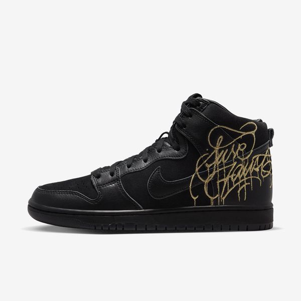  FAUST x Nike SB Dunk High - Black/Metallic Gold 