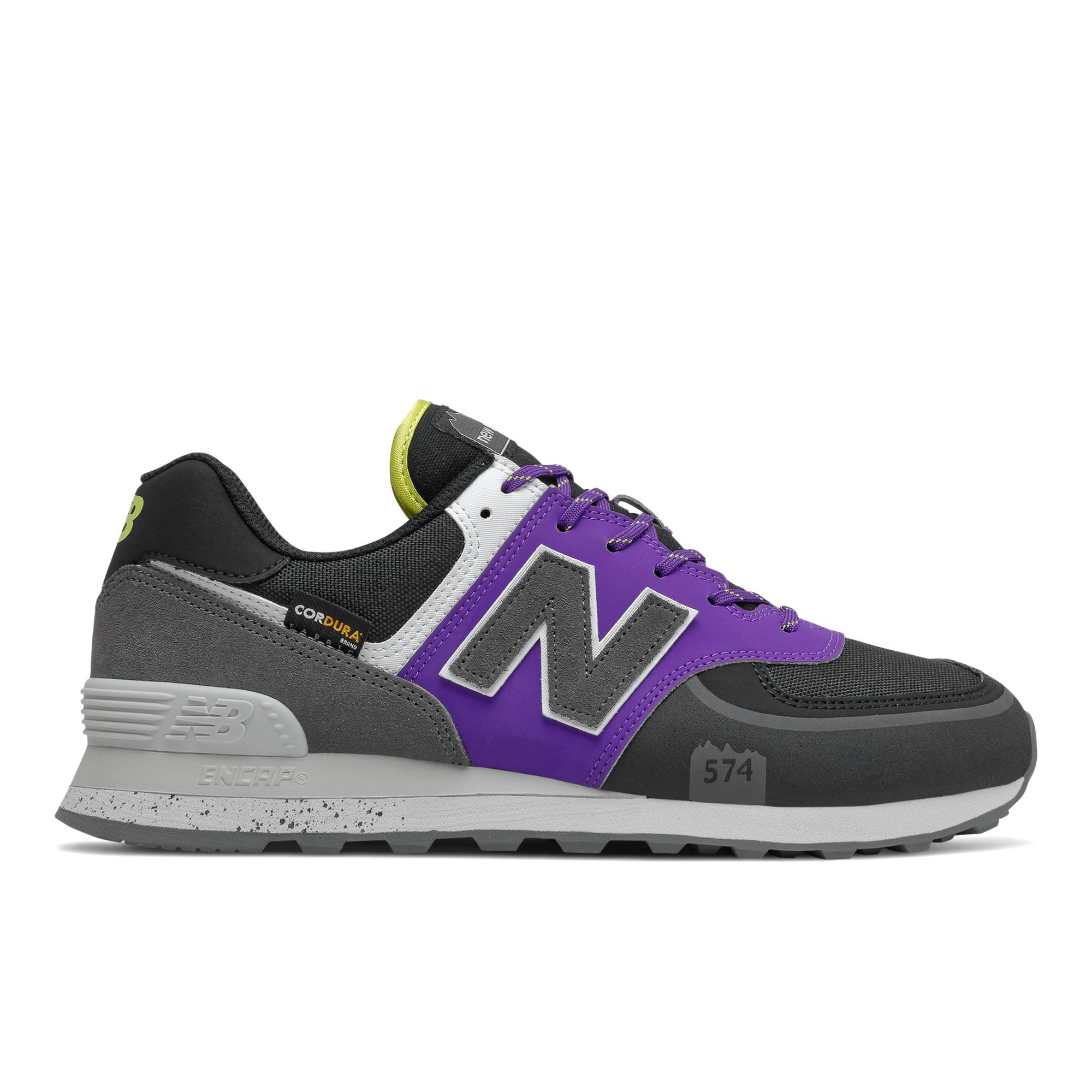  New Balance 574T - Black/Purple 