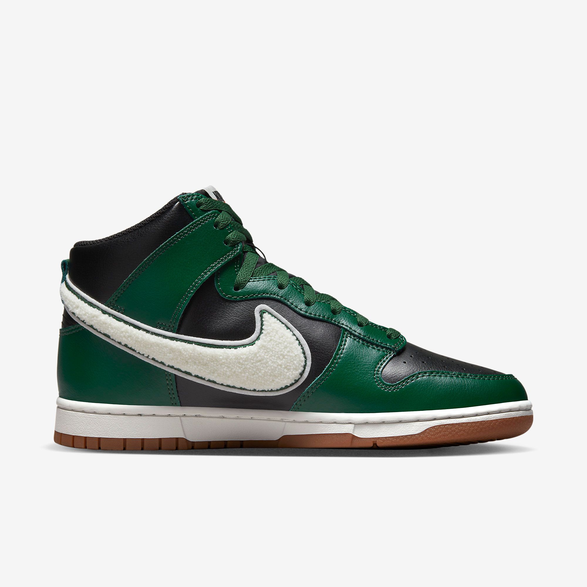 Nike Dunk High Chenille Swoosh - Gorge Green