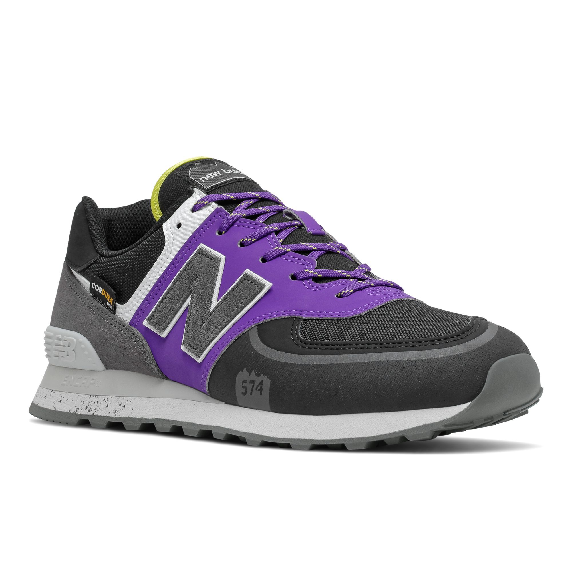  New Balance 574T - Black/Purple 