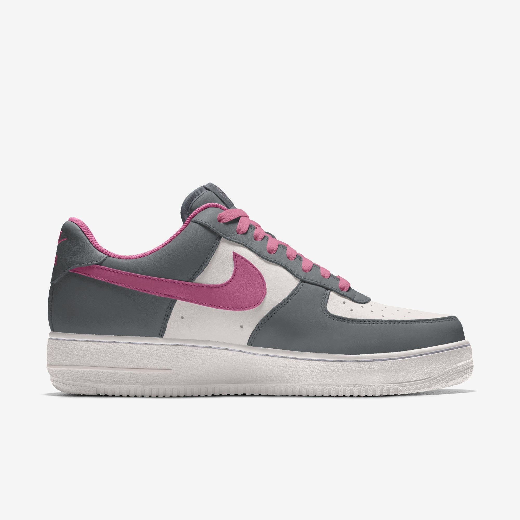 Nike Air Force 1 Low By You - Grey/White/Pink
