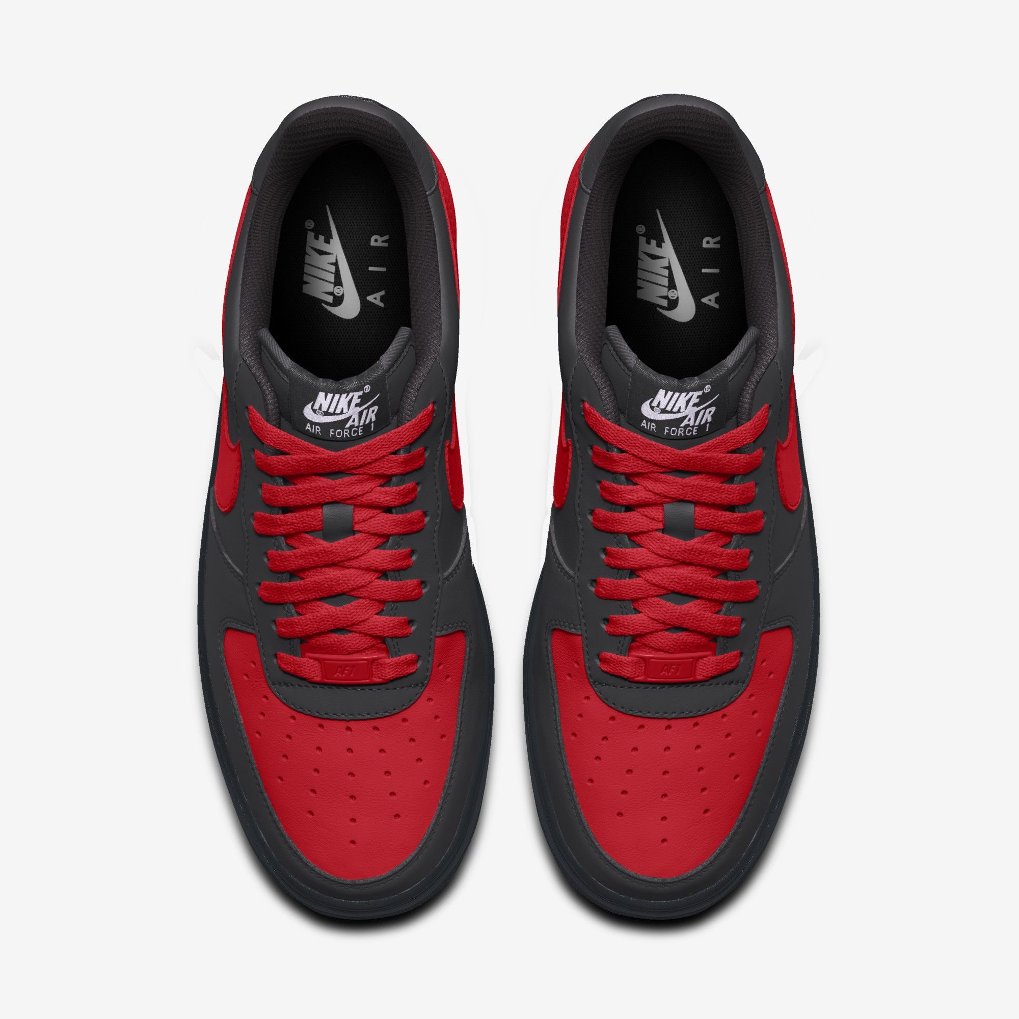 Nike Air Force 1 Low By You - Black/Red
