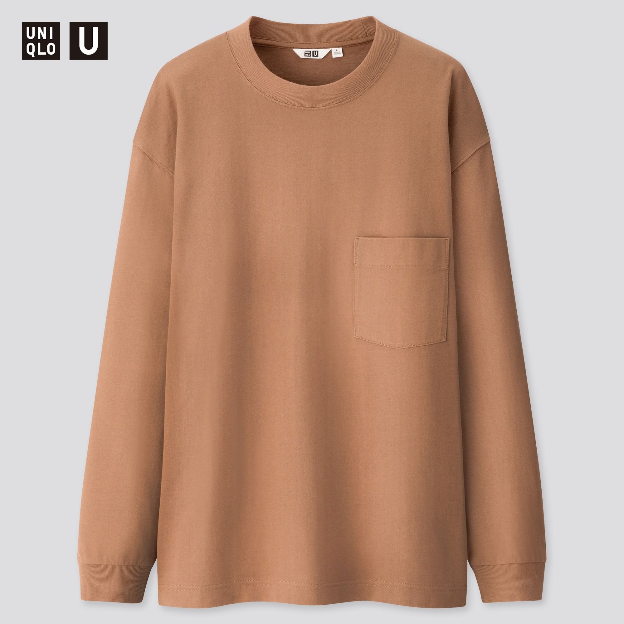 Uniqlo U Crew Neck Long-Sleeve 'Brown'