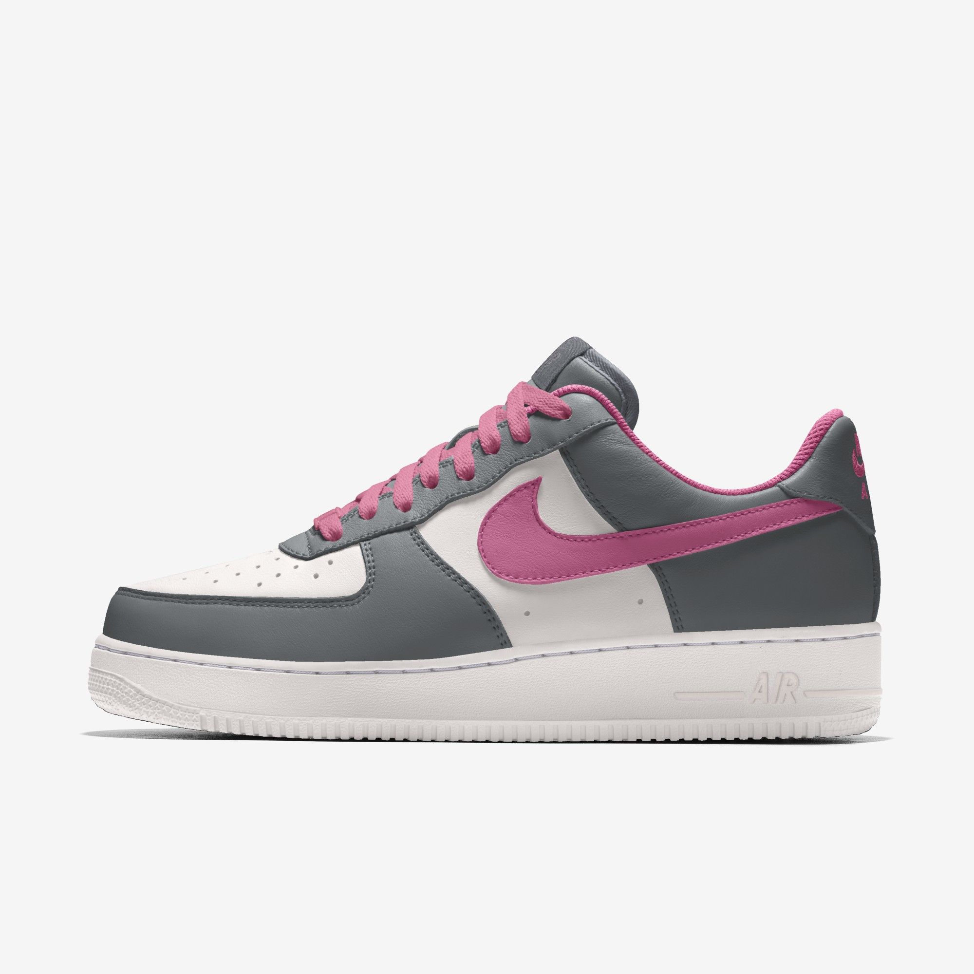 Nike Air Force 1 Low By You - Grey/White/Pink