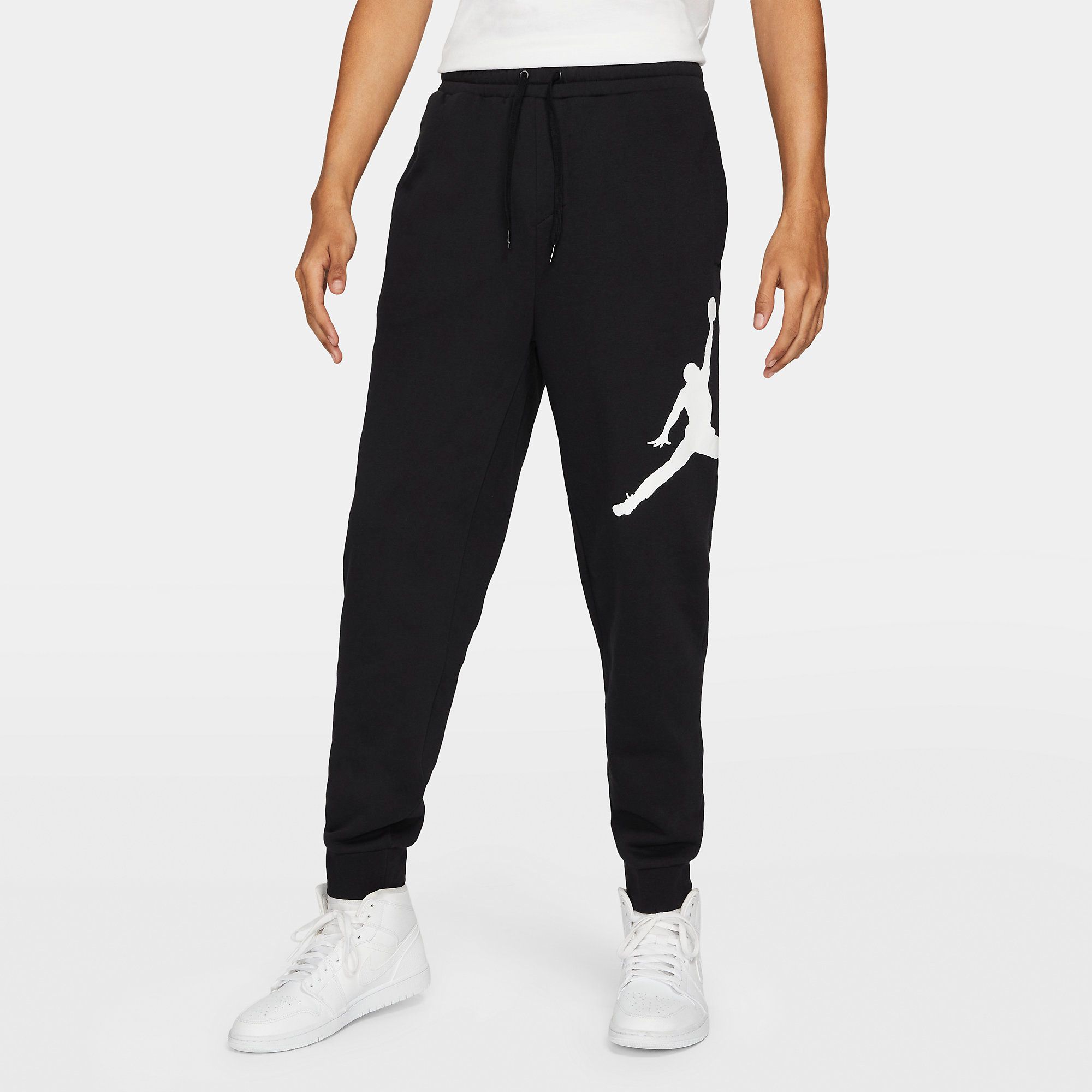 Jordan Jumpman Logo Fleece Pants - Black