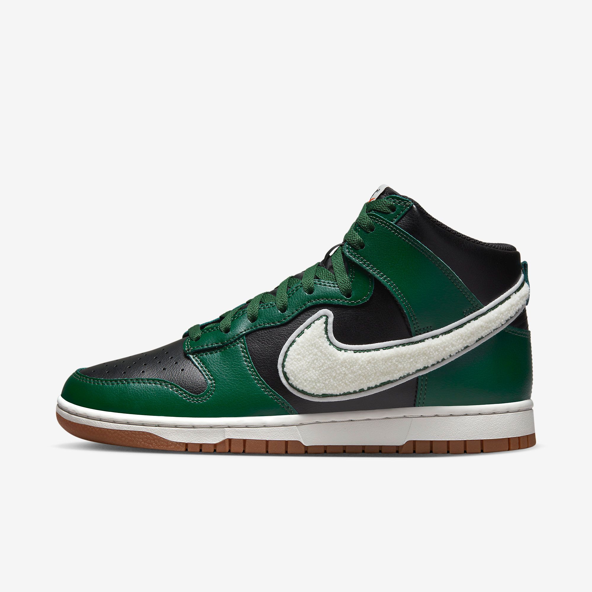 Nike Dunk High Chenille Swoosh - Gorge Green
