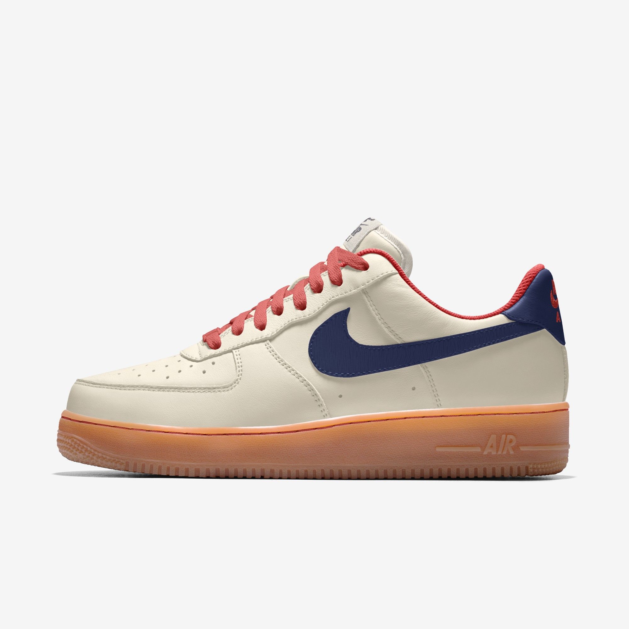 Nike Air Force 1 Low By You - Sail/Blue Void/Gum with Magic Ember Lace