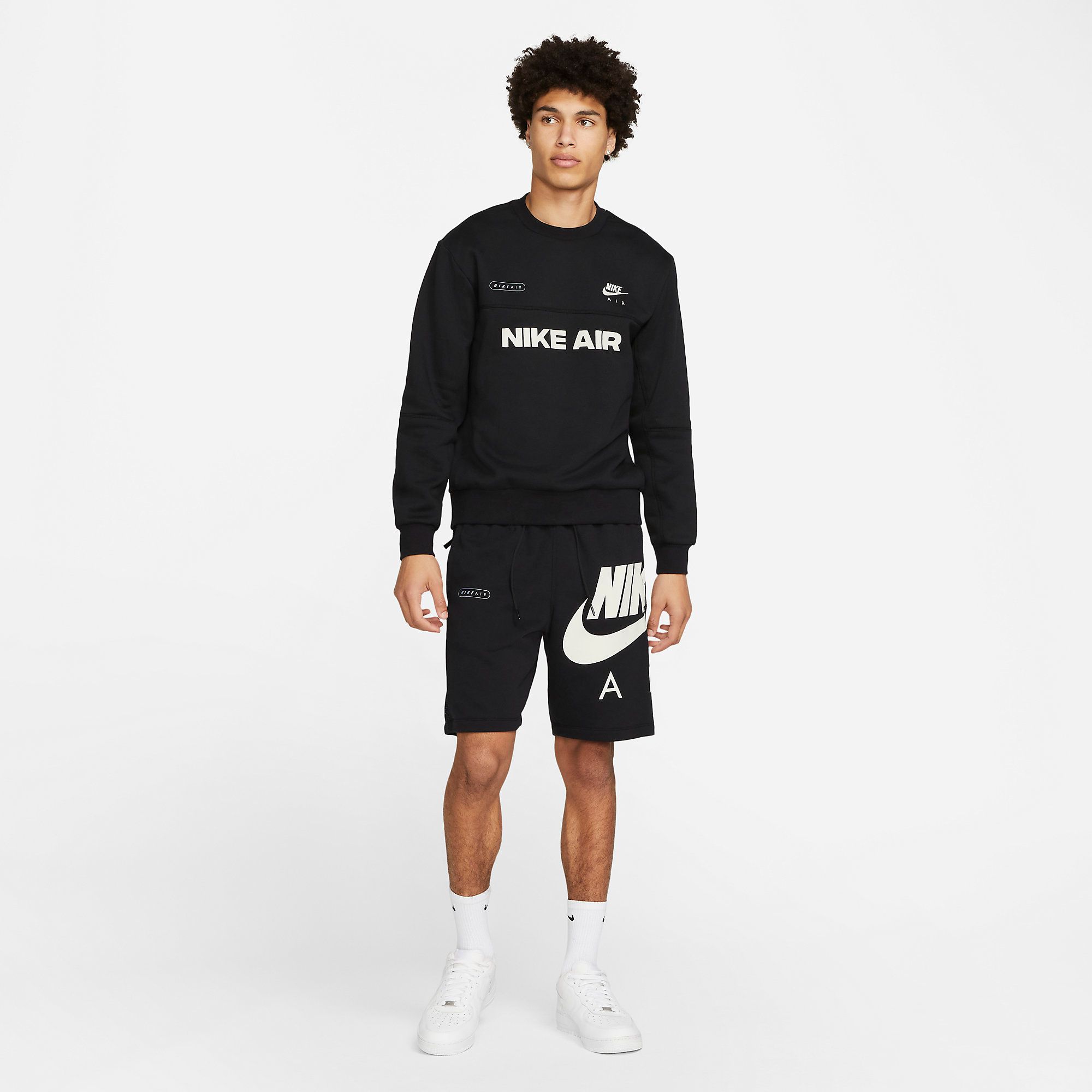  Nike Sportswear Air French Terry Shorts - Black 