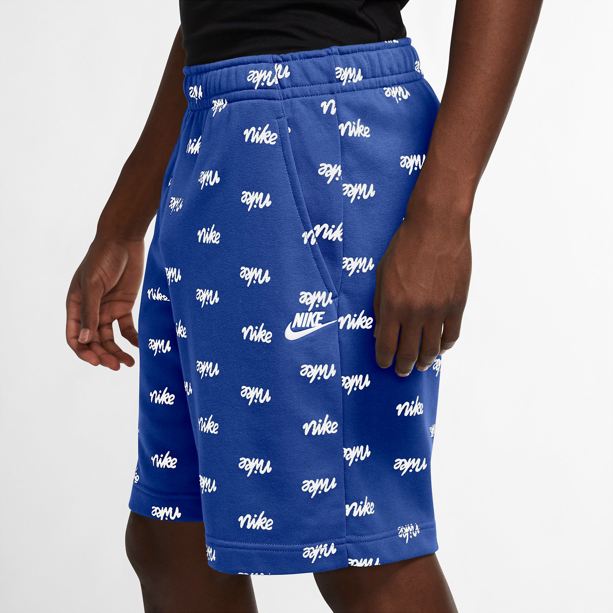  Nike Sportswear Club Script Shorts - Game Royal 