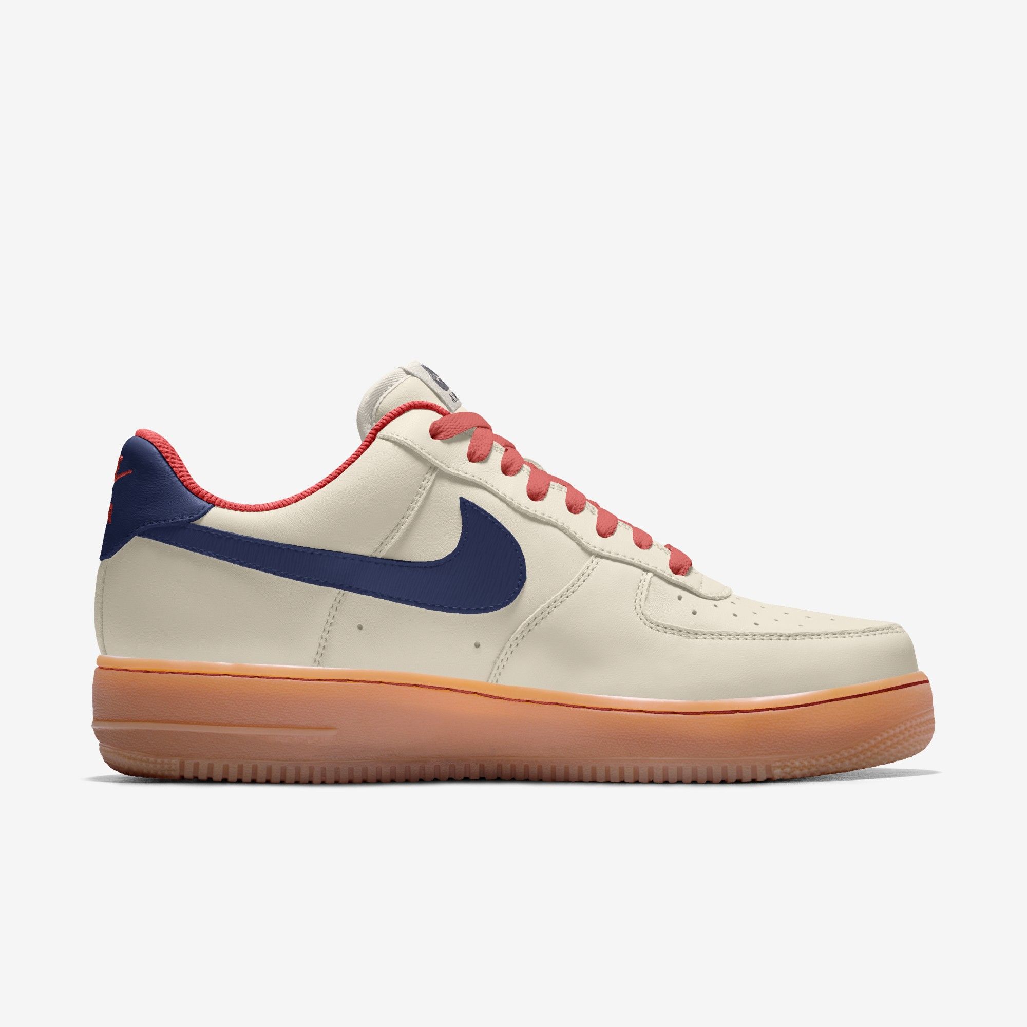Nike Air Force 1 Low By You - Sail/Blue Void/Gum with Magic Ember Lace