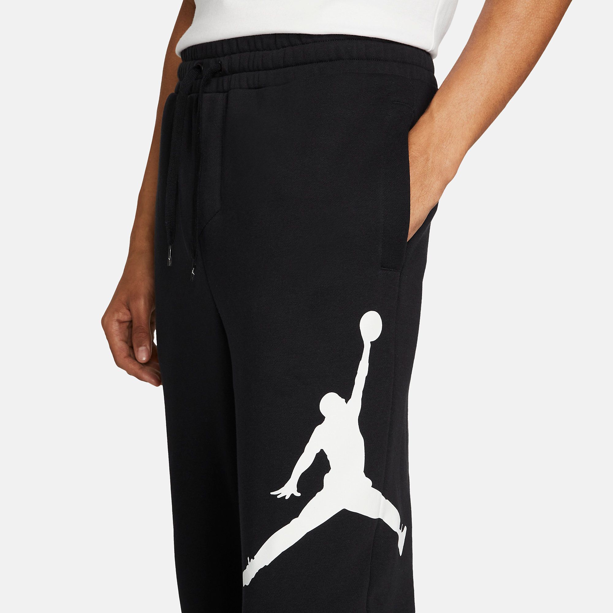 Jordan Jumpman Logo Fleece Pants - Black