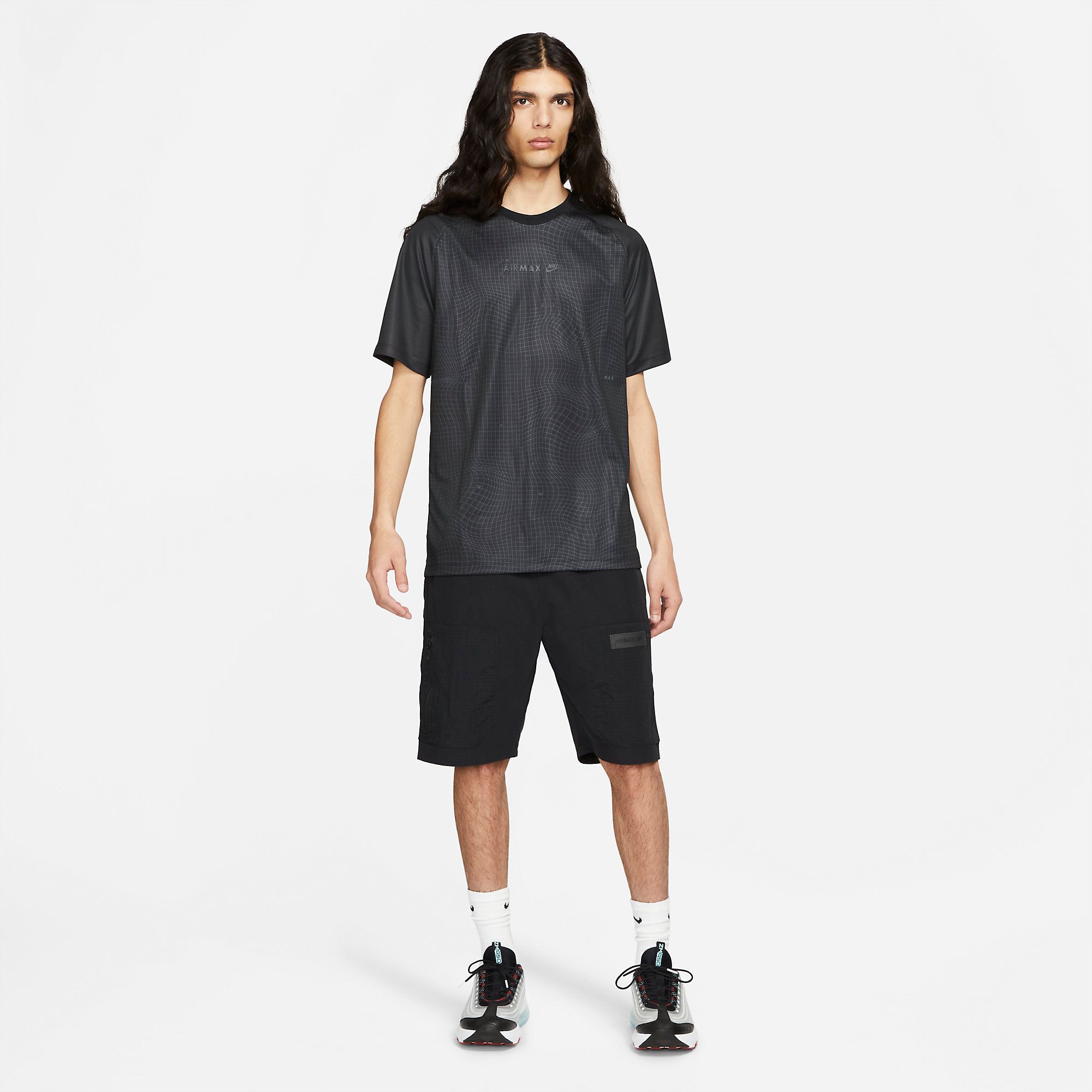  Nike Air Max Short-Sleeve Top - Black 