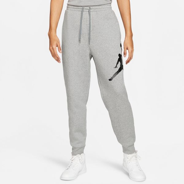  Jordan Jumpman Logo Fleece Pants - Grey 