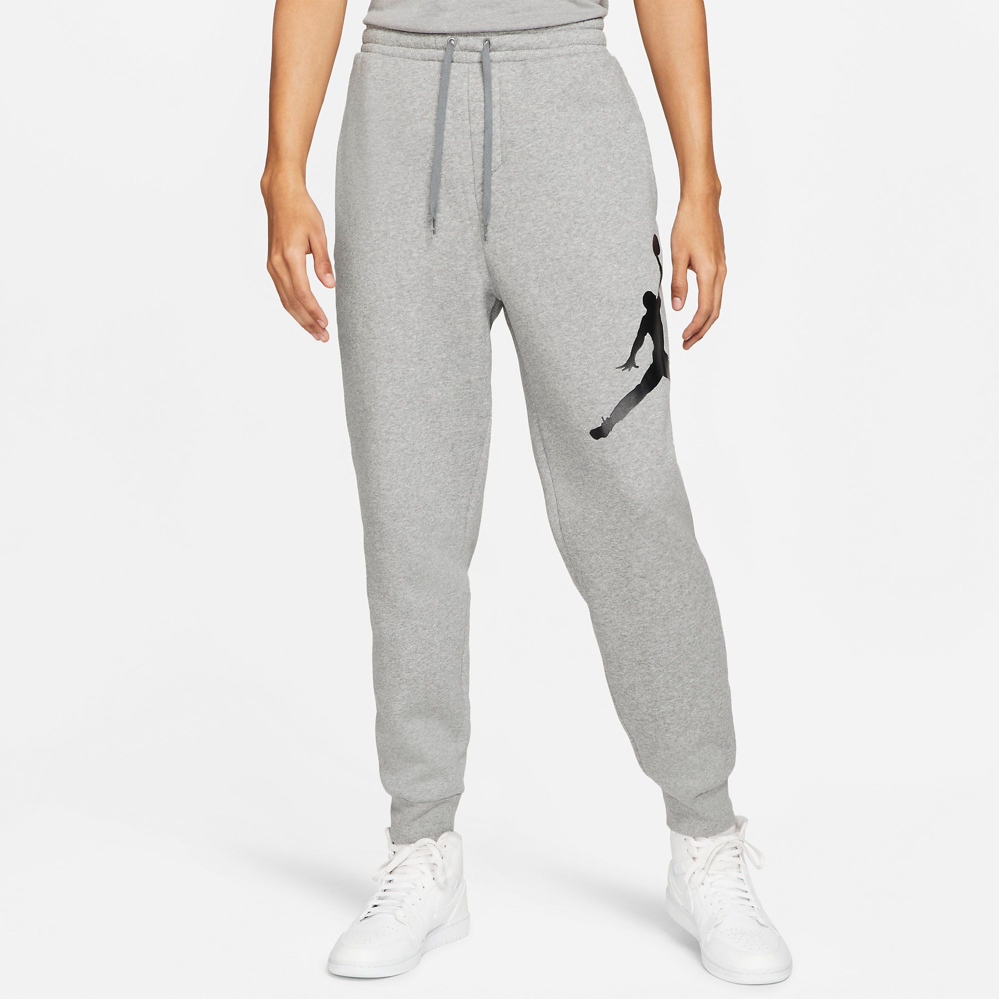  Jordan Jumpman Logo Fleece Pants - Grey 