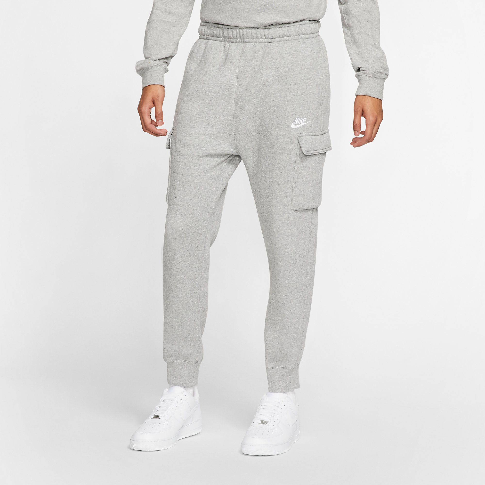 Nike Sportswear Club Cargo Fleece Pants - Grey