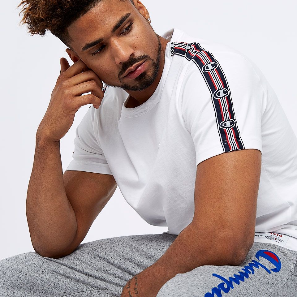 Champion Crew Neck Short Sleeved Tee - White
