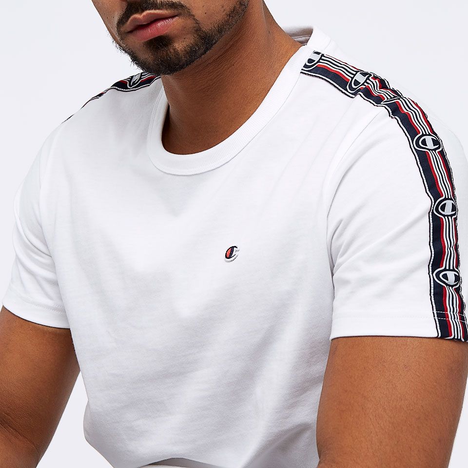 Champion Crew Neck Short Sleeved Tee - White