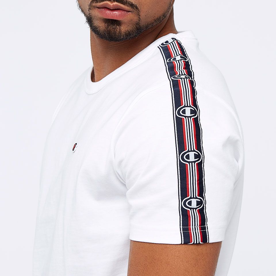 Champion Crew Neck Short Sleeved Tee - White