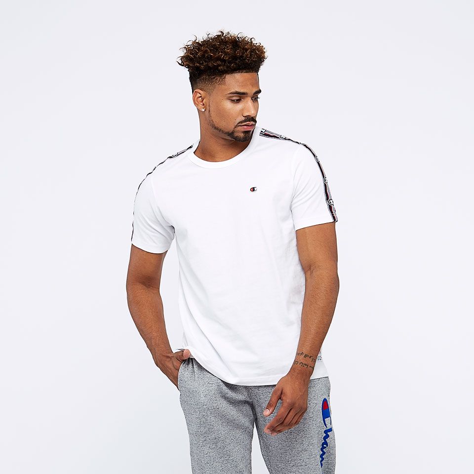 Champion Crew Neck Short Sleeved Tee - White