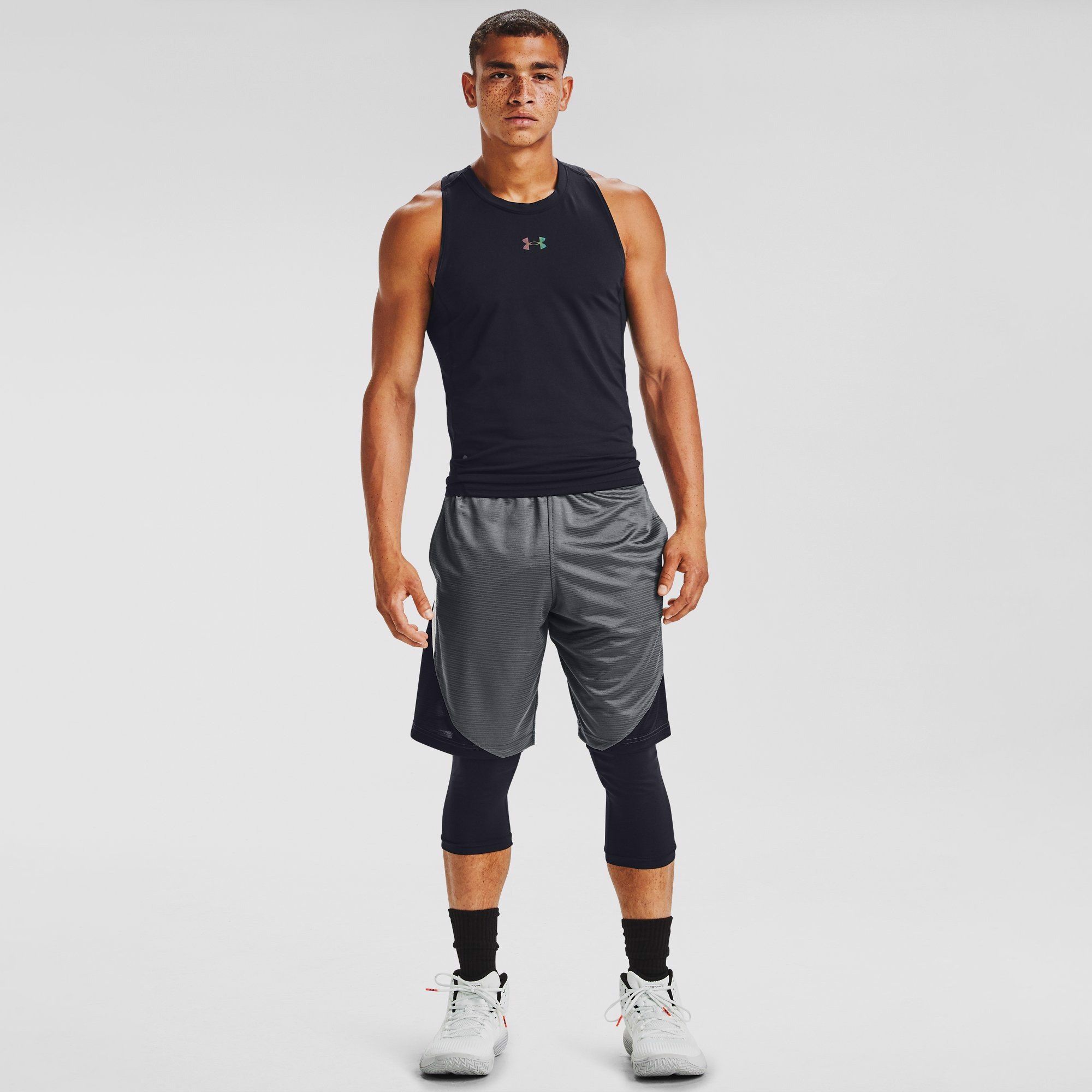 Under Armour RUSH Basketball 3/4 Leggings - Black