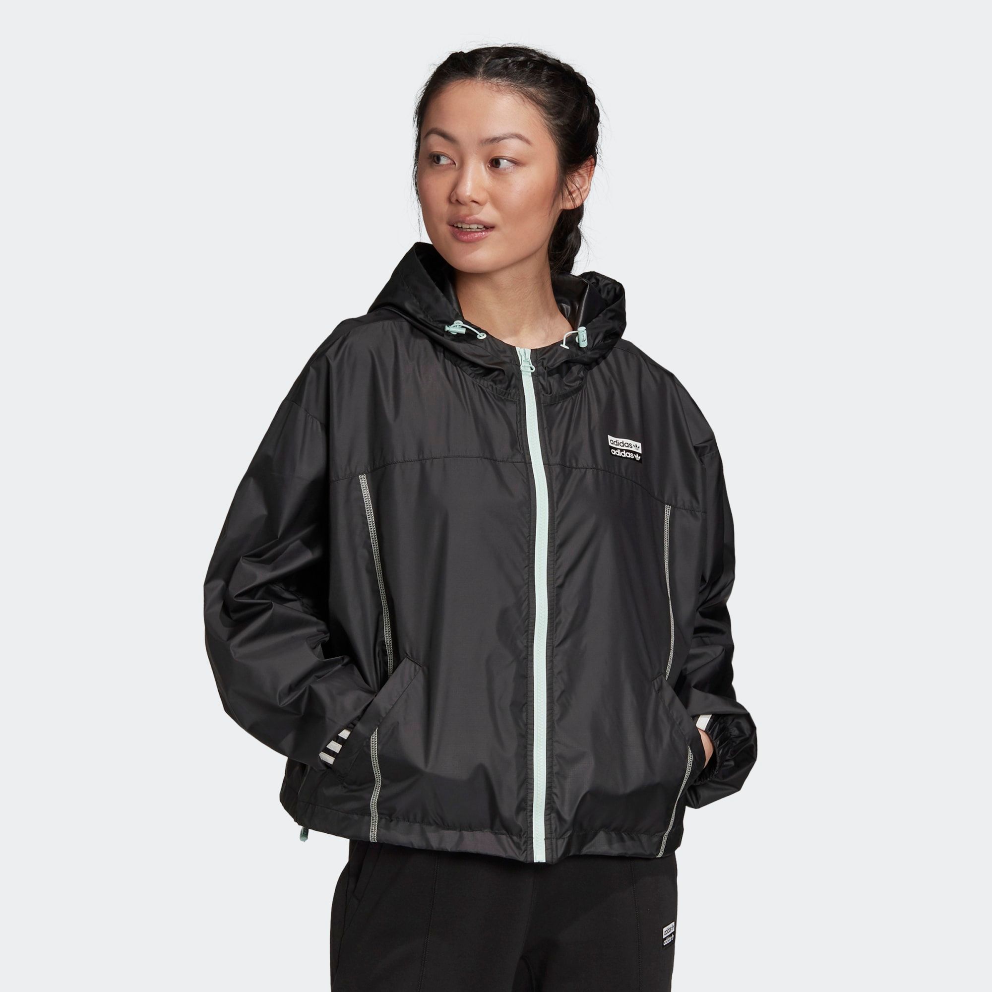 adidas R.Y.V Women Windbreaker - Black/Mint