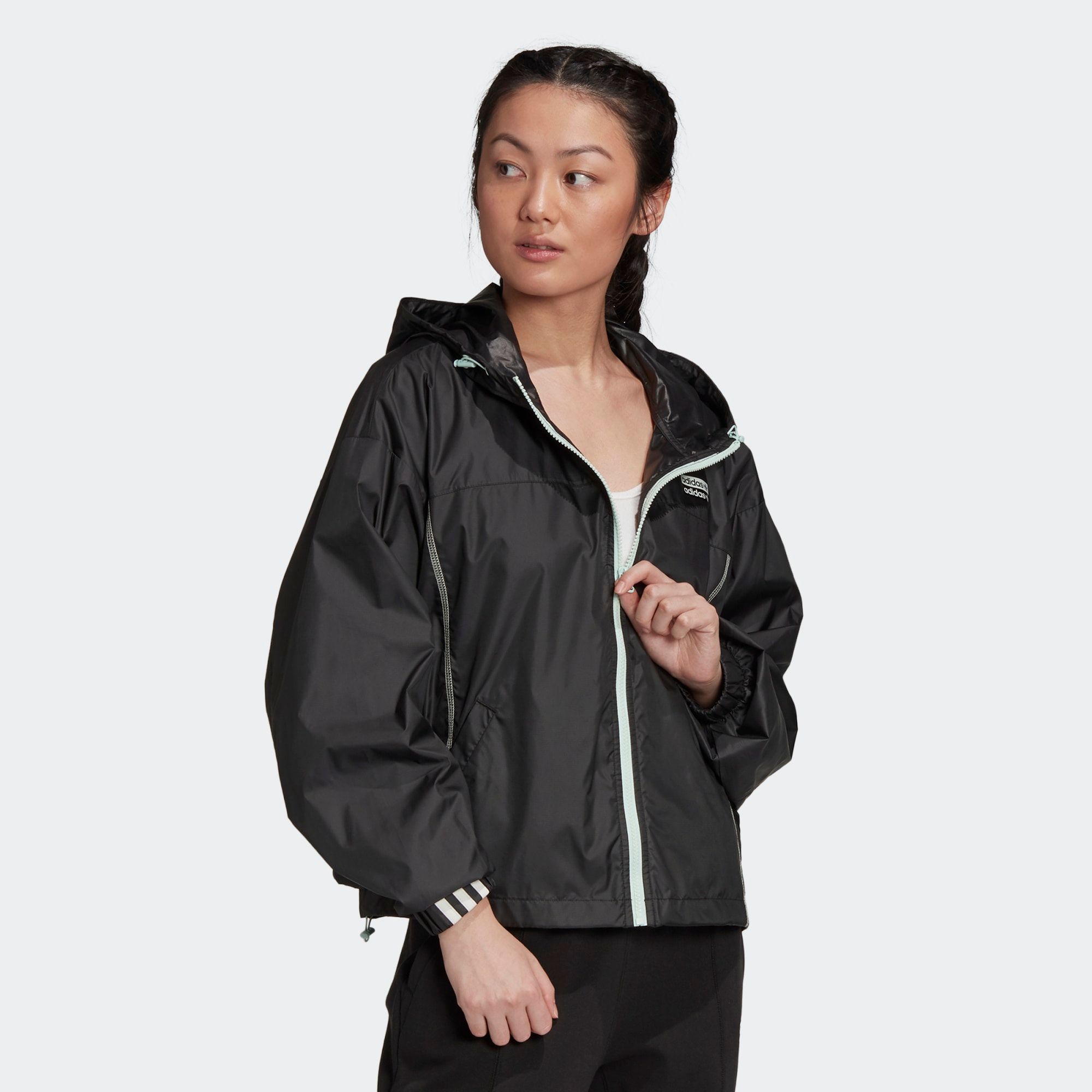 adidas R.Y.V Women Windbreaker - Black/Mint