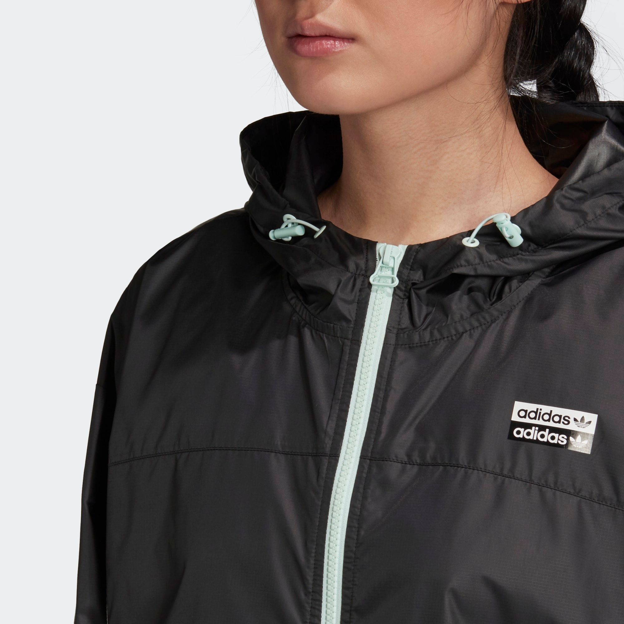 adidas R.Y.V Women Windbreaker - Black/Mint