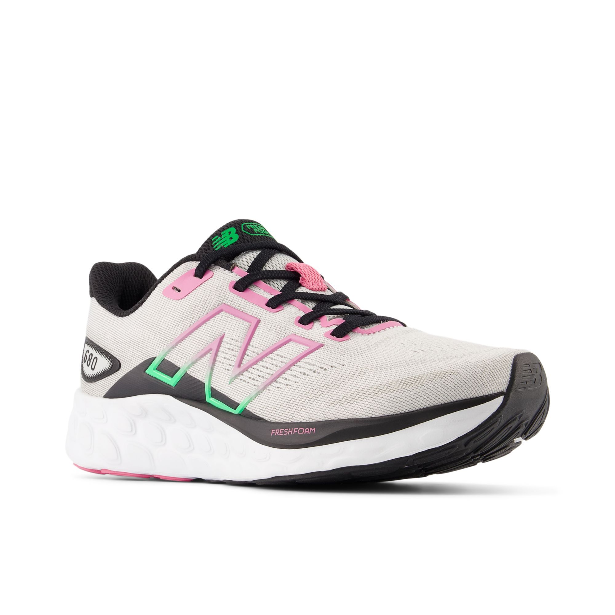 New Balance Fresh Foam 680 v8 - Grey Matter / Real Pink
