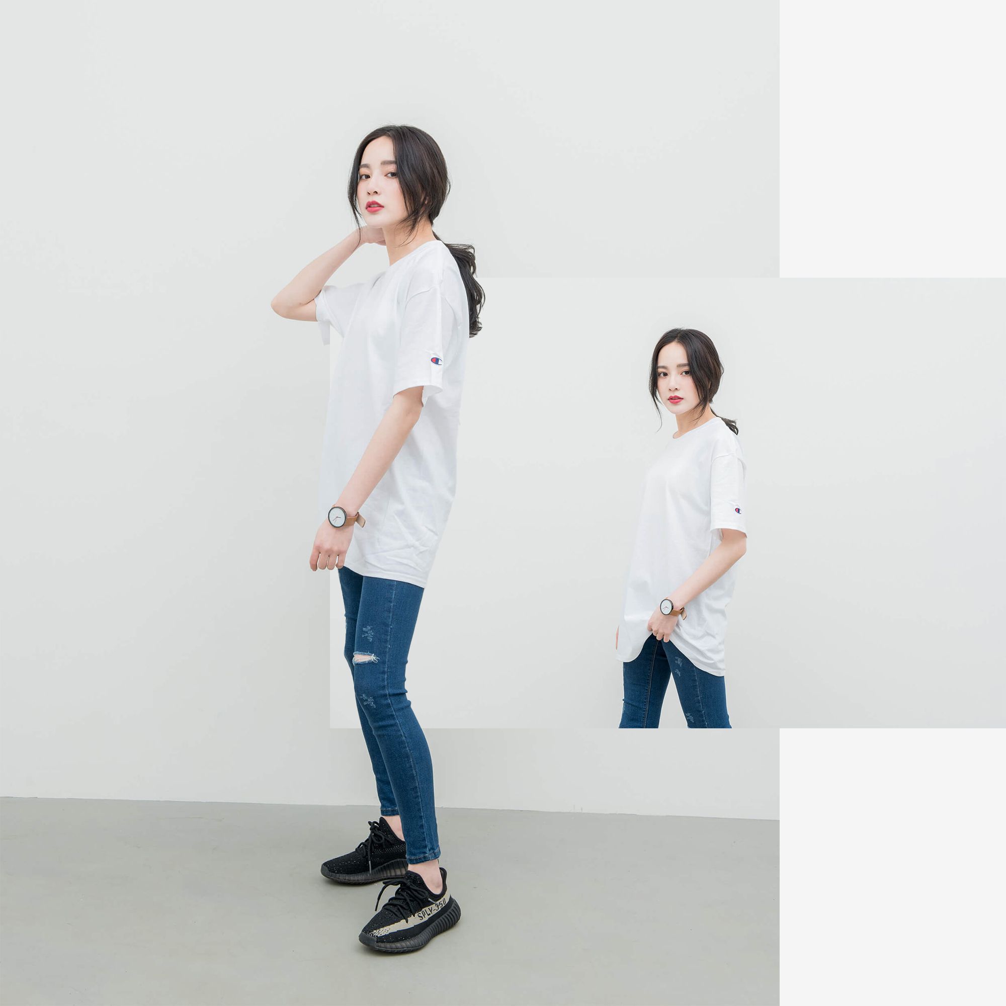 Champion T425 T-Shirt 'White'