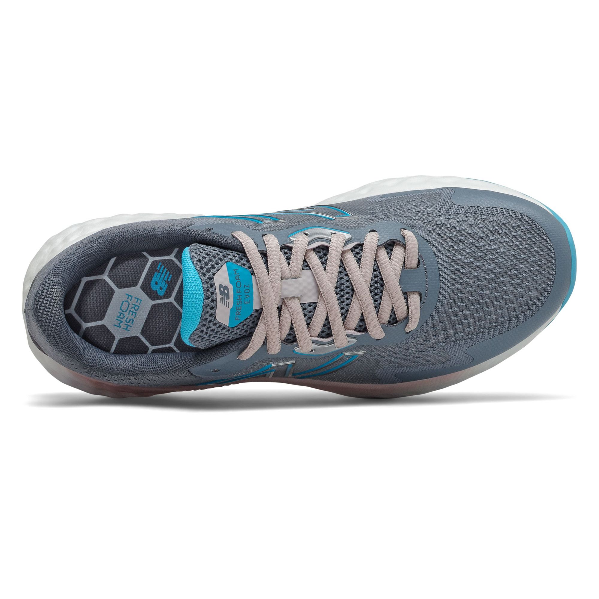 New Balance Fresh Foam EVOZ - Light Grey/Teal