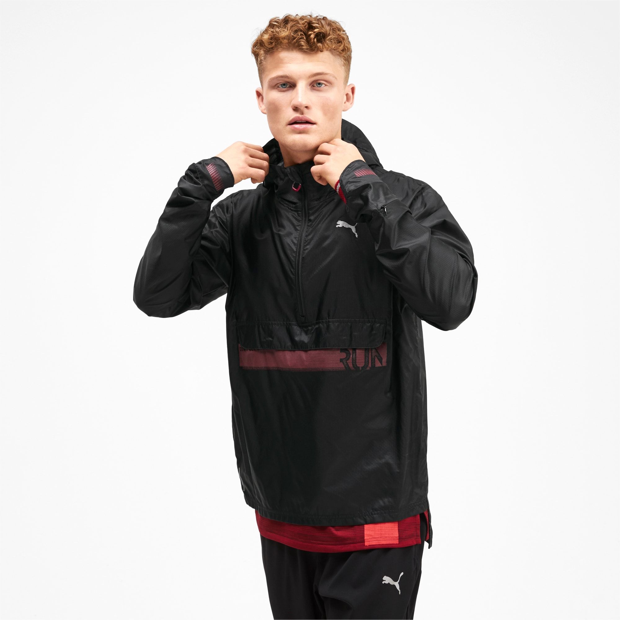 Puma Woven Half Zip Running Jacket