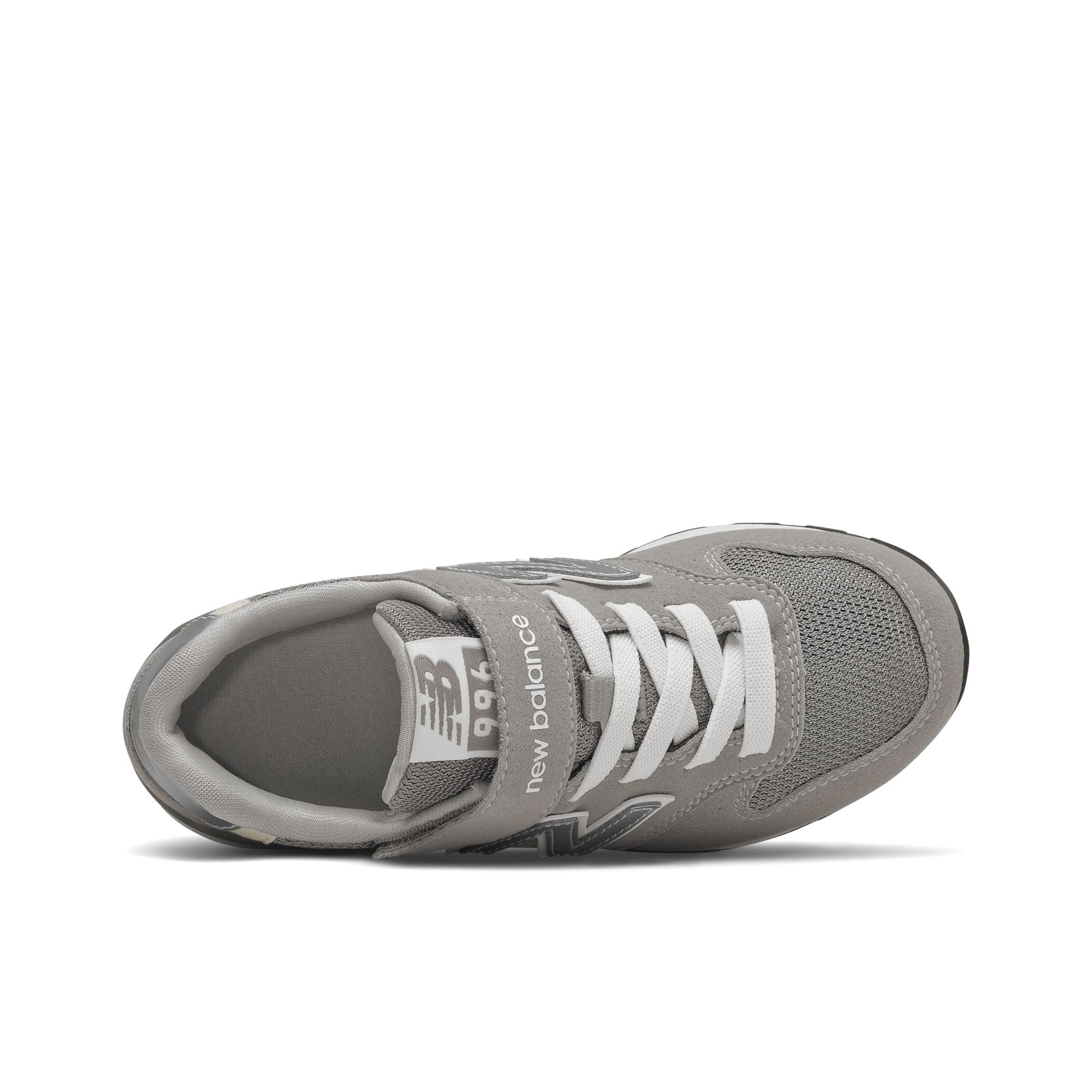 New Balance 996 Kid Bungee Lace With Top Strap - Grey