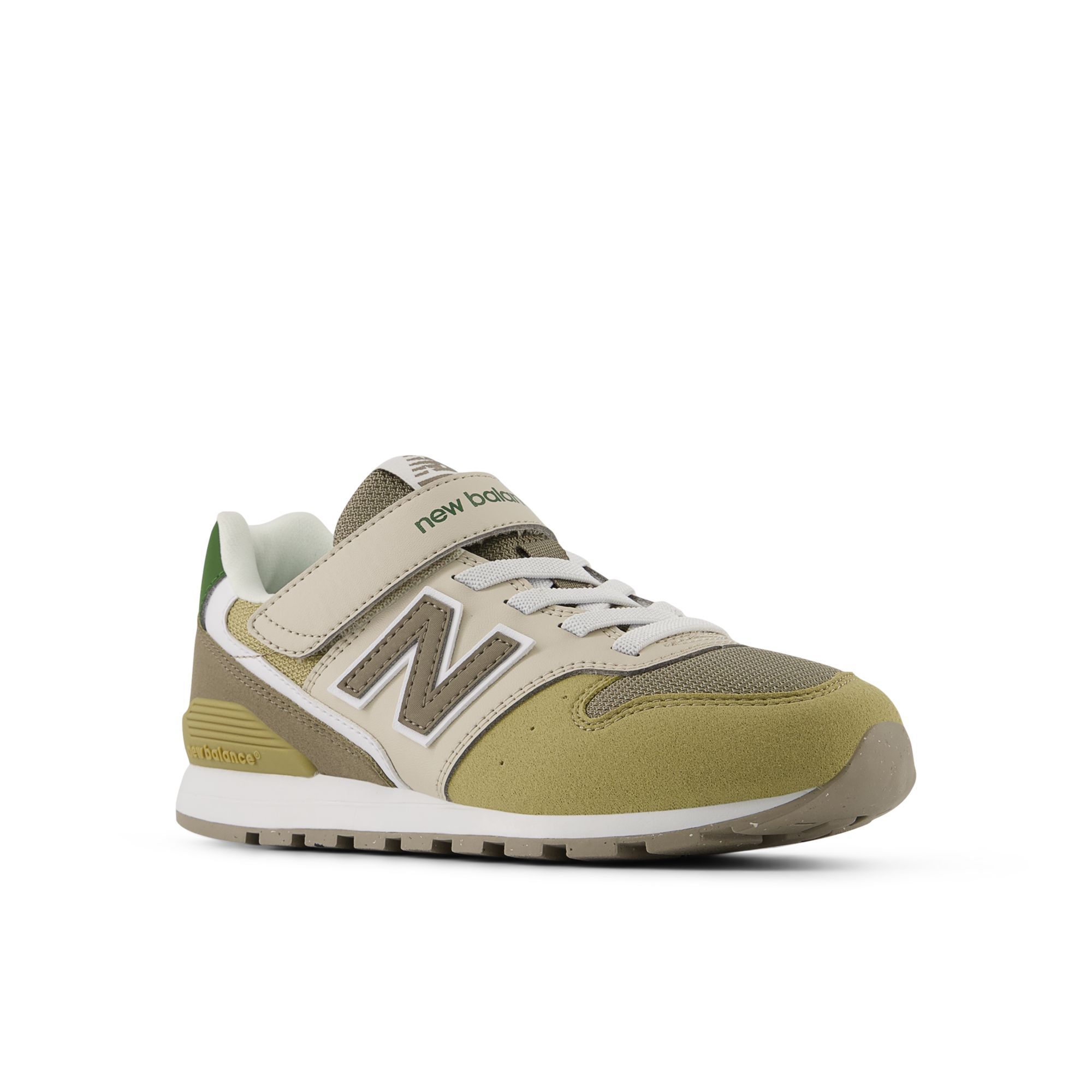 New Balance 996 Kid Bungee Lace With Top Strap - Brown / Green