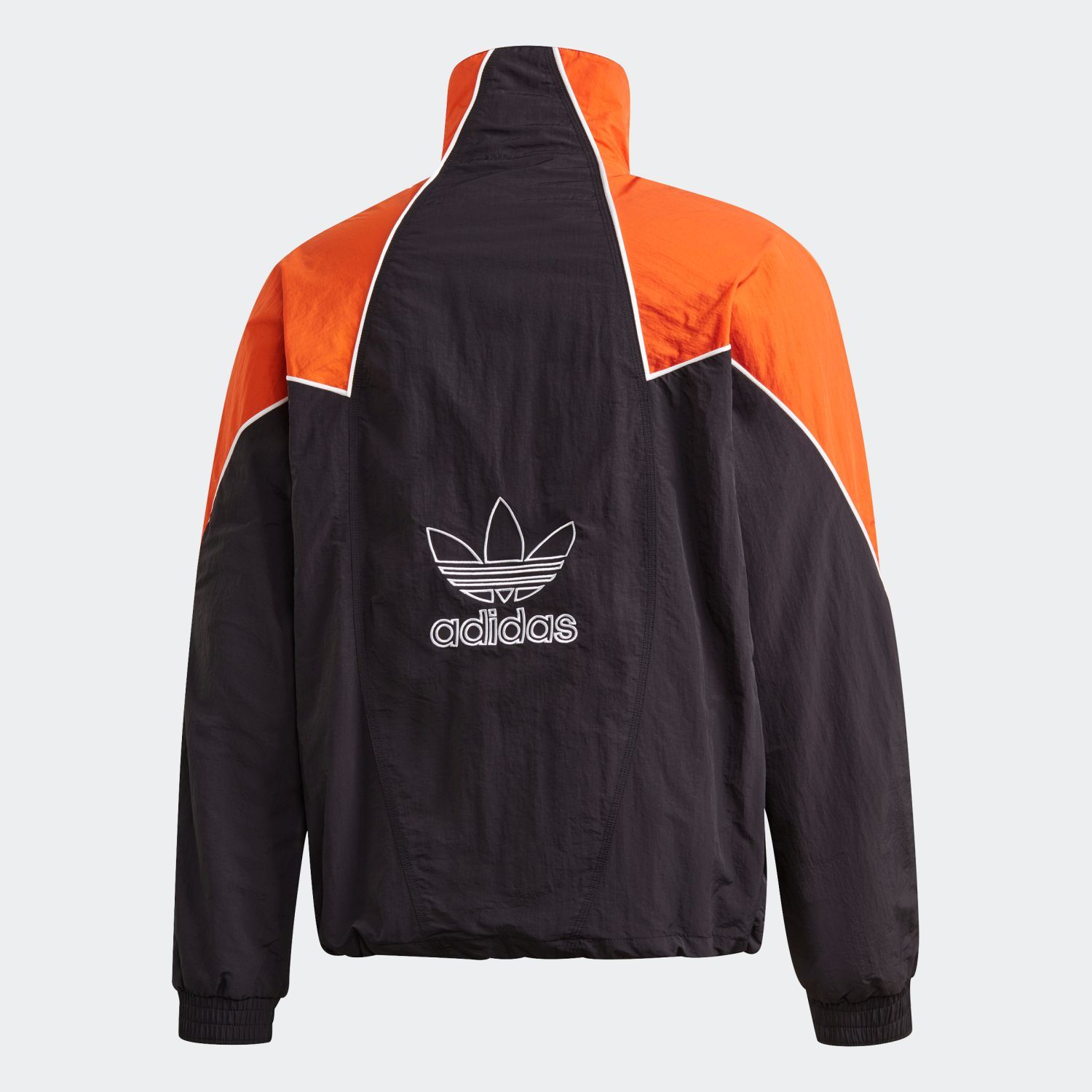 adidas Big Trefoil Abstract Track Top - Black/Energy Orange