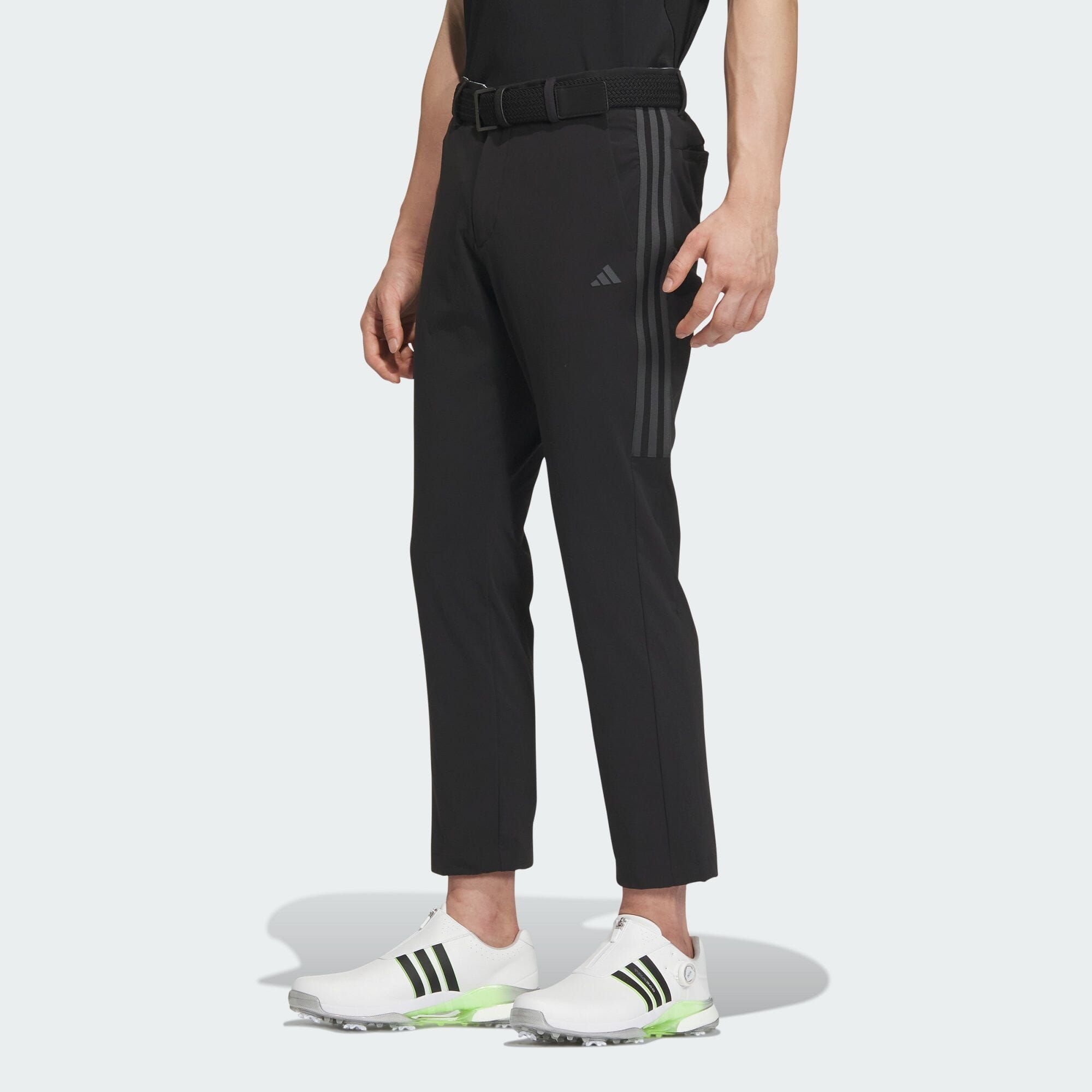 adidas 3 Stripes 4-Way Stretch Water Repellent Ankle Pants - Black