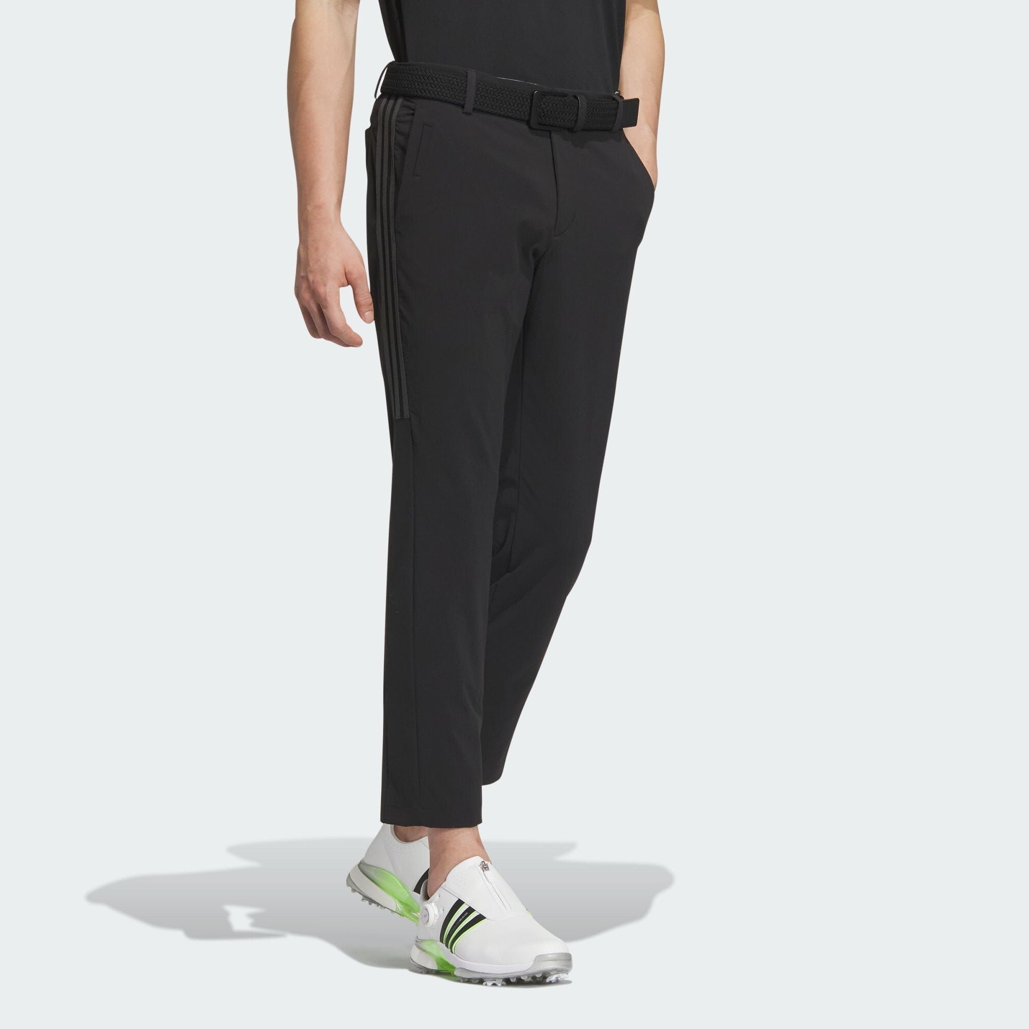adidas 3 Stripes 4-Way Stretch Water Repellent Ankle Pants - Black
