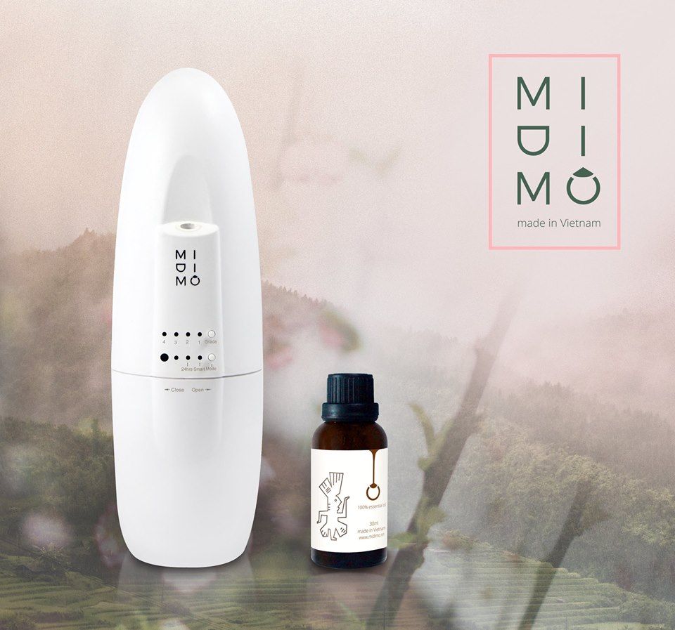 Máy khuếch tán siêu âm thông minh và 30 ml Tinh dầu thiên nhiên