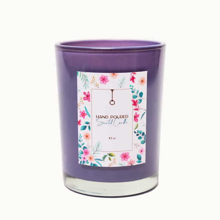 Nến thủy tinh Purple 230g