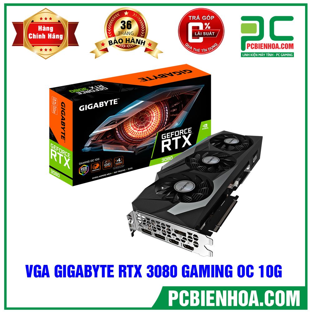 VGA GIGABYTE GeForce RTX 3080 GAMING OC 10G (GV-N 3080 GAMING OC-10GD)