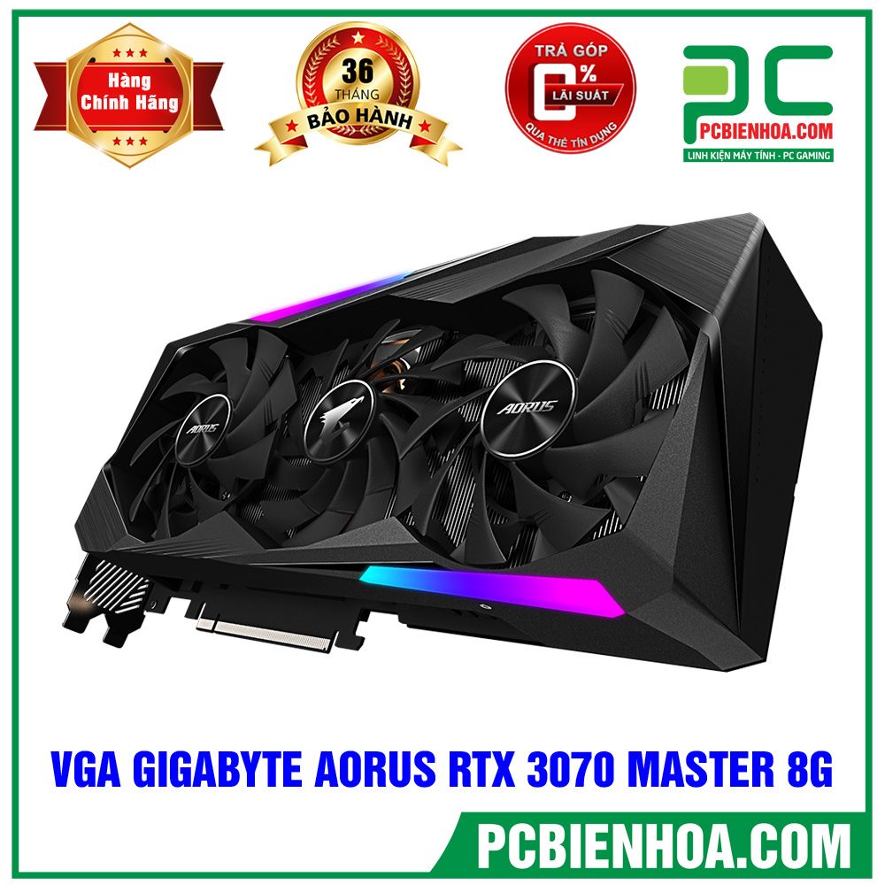 VGA Gigabyte AORUS GeForce RTX 3070 MASTER 8G (GV-N3070AORUS M-8GD)