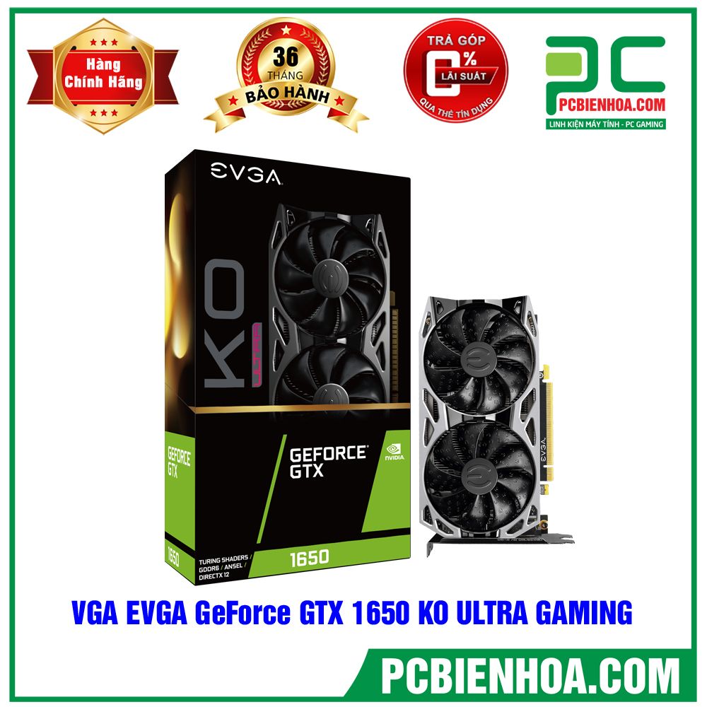 Card màn hình EVGA GeForce GTX 1650 ULTRA GAMING 4G DDR6
