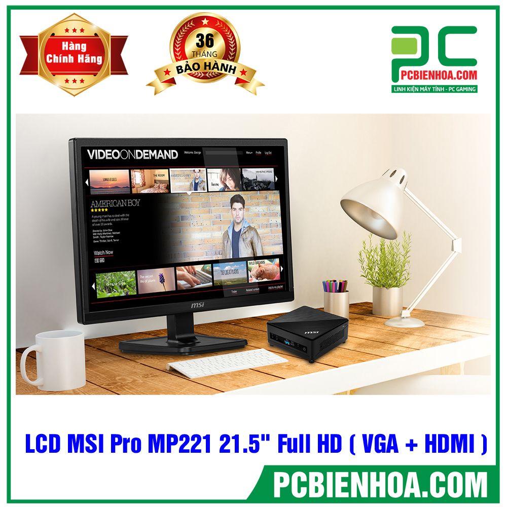 Màn Hình MSI Pro MP221 22in 60Hz FullHD HDMI Tạm hết hàng