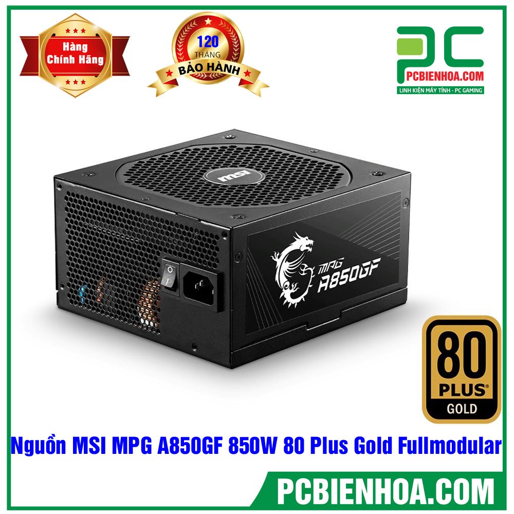 Nguồn MSI MPG A850GF - 850W - 80 PLUS GOLD - Full Modular