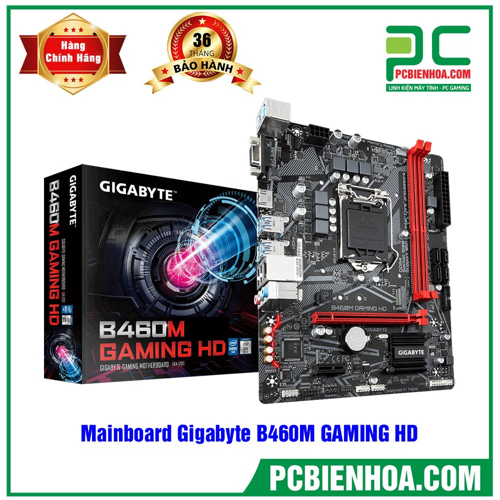 Mainboard Gigabyte B460M GAMING HD (Intel B460, Socket 1200, m-ATX, 2 khe RAM DDR4)