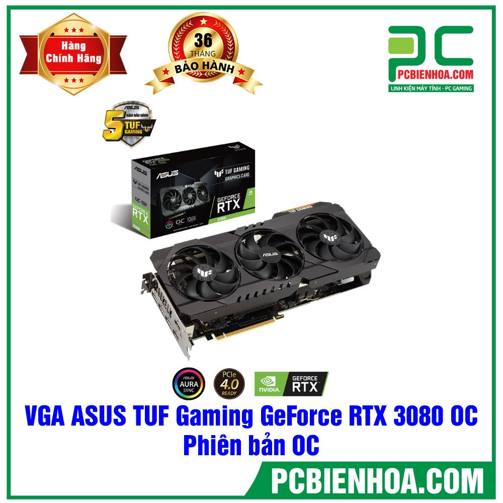 VGA ASUS TUF Gaming GeForce RTX 3080 OC (TUF-RTX3080-O10G-GAMING) OC Edition