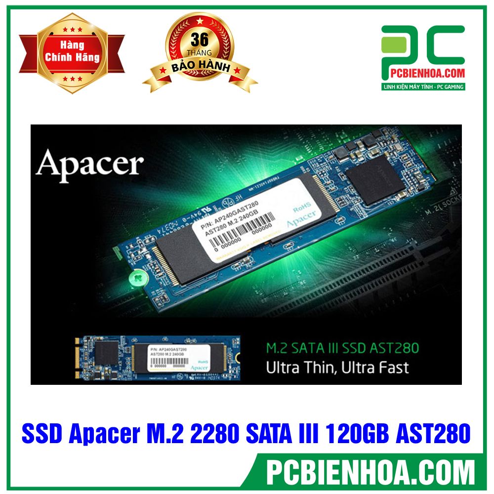 SSD Apacer M.2 2280 SATA III 120GB AST280