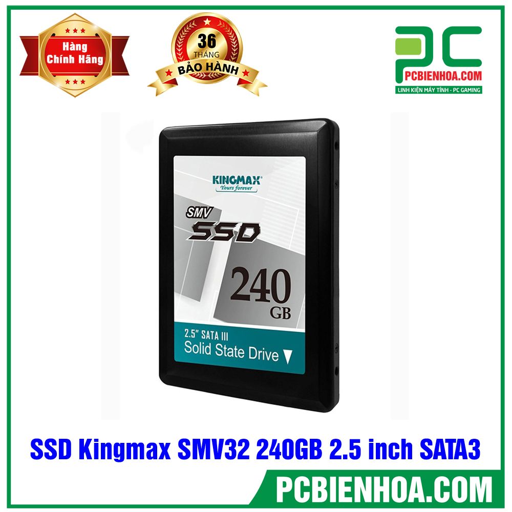 Ổ cứng SSD Kingmax SMV32 240GB 2.5 inch SATA3 (Đọc 500MB/s - Ghi 410MB/s)