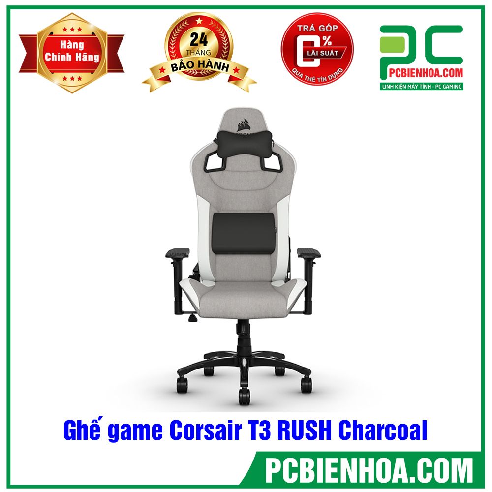 Ghế game Corsair T3 RUSH Charcoal