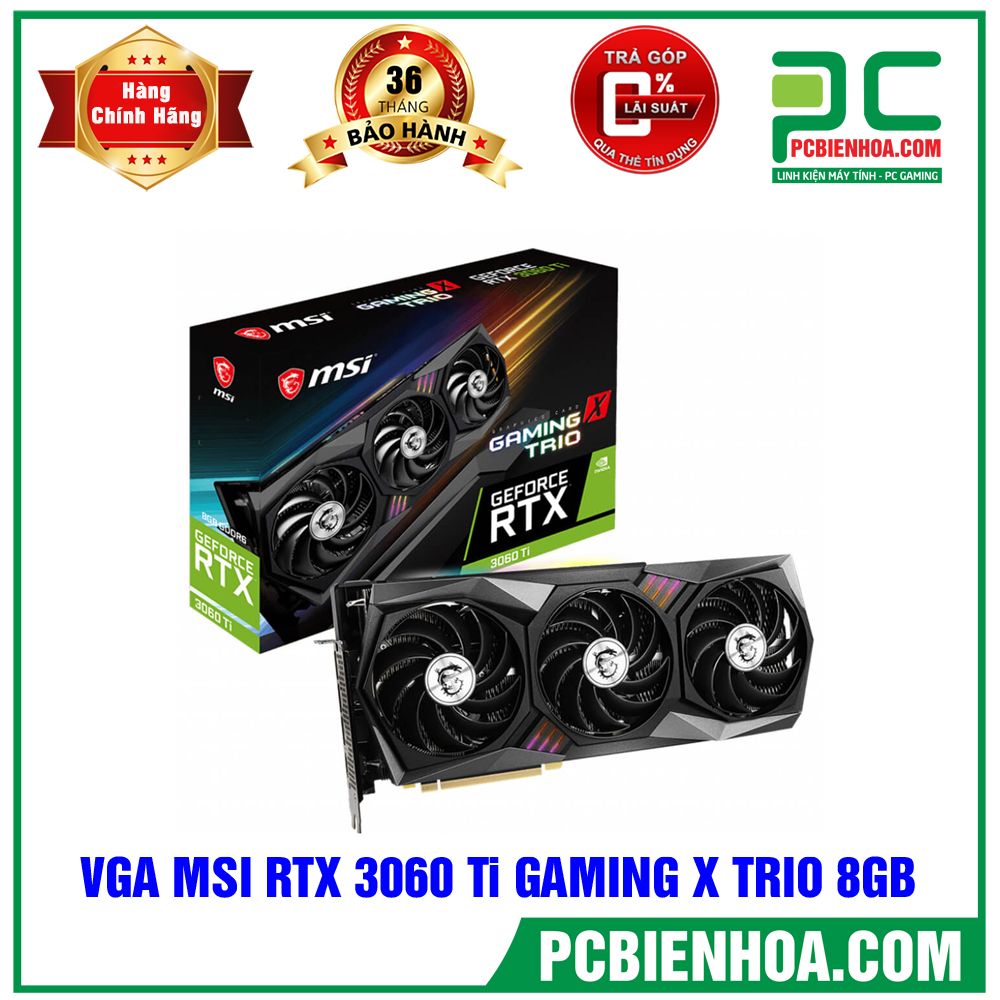 Card đồ họa MSI RTX 3060 Ti GAMING X TRIO 8G
